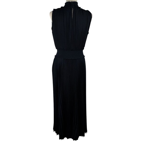 LIke new Nanette Lepore High Neck Pleated Sleeveless Maxi Dress Size 10 - Picture 6 of 15
